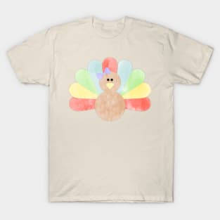 Thanksgiving Turkey with bow T-Shirt